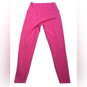 Beyond Yoga Ribbed Leggings Large Pink NWOT
